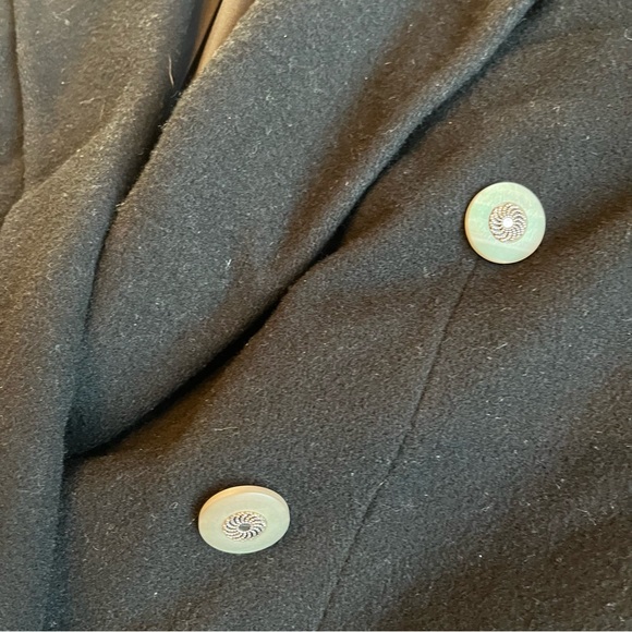 Vintage Made in USA Wool/cashmere blend Blazer Shoulder Pads Medium Double - Picture 9 of 14